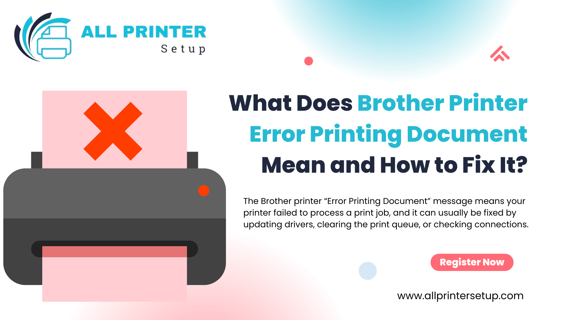 Brother Printer Error Printing Document